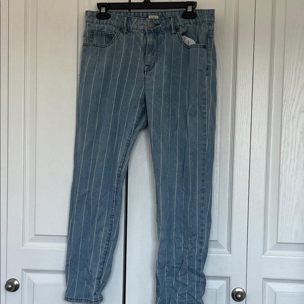 Roxy Denim with Subtle White Stripes